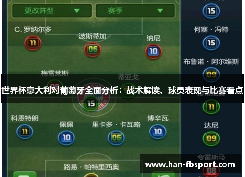 世界杯意大利对葡萄牙全面分析：战术解读、球员表现与比赛看点
