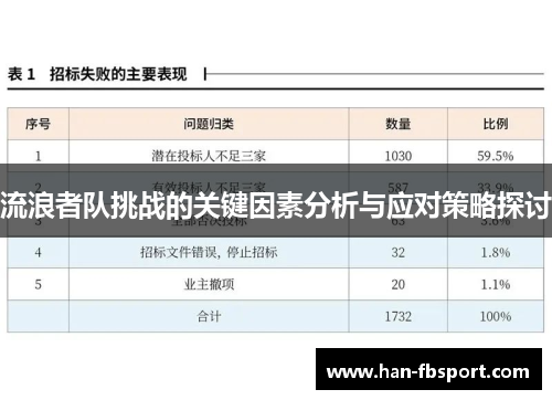 流浪者队挑战的关键因素分析与应对策略探讨